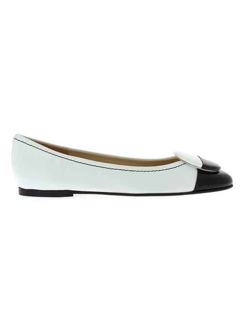 ballerina da donna in pelle bianca IL BORGO FIRENZE | G849X